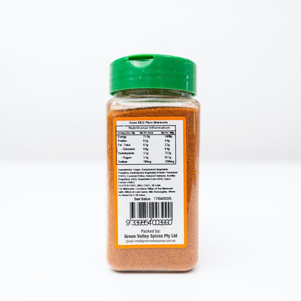 Shaker Jar BBQ Plum Marinade Green Valley Spices Online Store